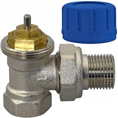VTE-12A Zawór termostatyczny 1/2" grzejnikowy kątowy