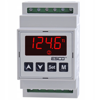 DC20D (na szynę DIN), Dwukanałowy regulator temperatury