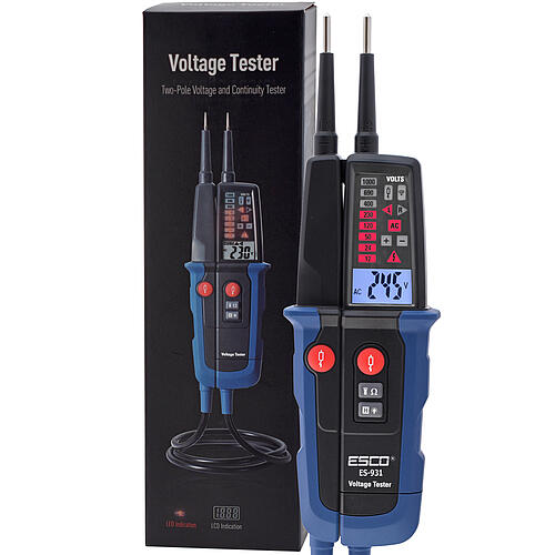 ES-931 Miernik, tester napięcia z wyświetlaczem LCD, wskaźnik kolejności faz