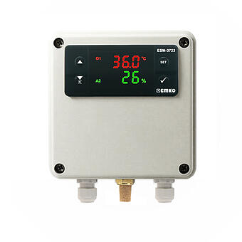 ESM3723PU0, Regulator temperatury i wilgotności w obudowie hermetycznej.
