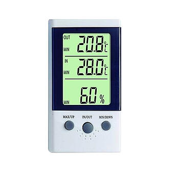 DT3, Termo-higrometr do monitoringu. Charakteryzuje się dużą dokładnością pomiaru wilgotności.