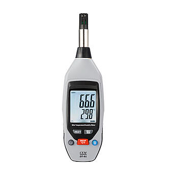 DT-91, Miernik temperatury i wilgotności powietrza z funkcją bluetooth i aplikacją na smartfona.