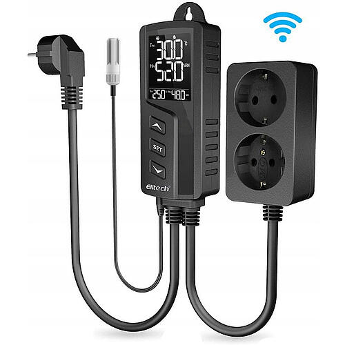 STC1000PRO_TH Regulator temperatury i wilgotności do gniazdka WiFi pod aplikację